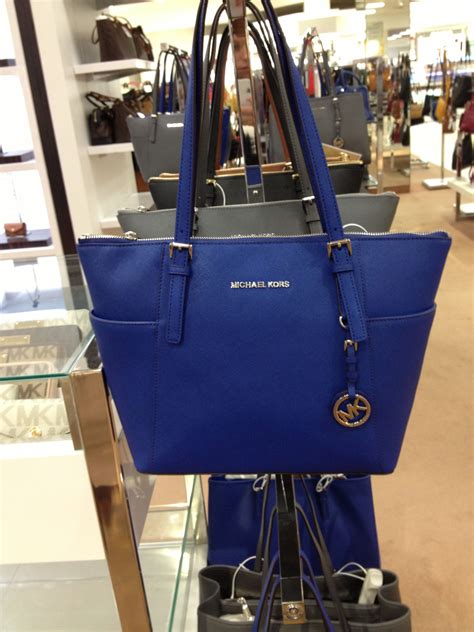 royal blue michael kors bag|michael kors navy blue handbags.